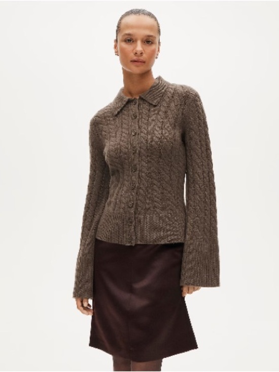 J. Crew Sweaters - J.Crew Collection cashmere twisted cable-knit cardigan CR218